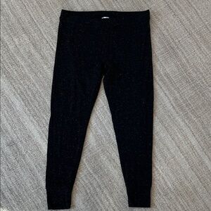 Splendid Black Leggings with gold flecks - size xl